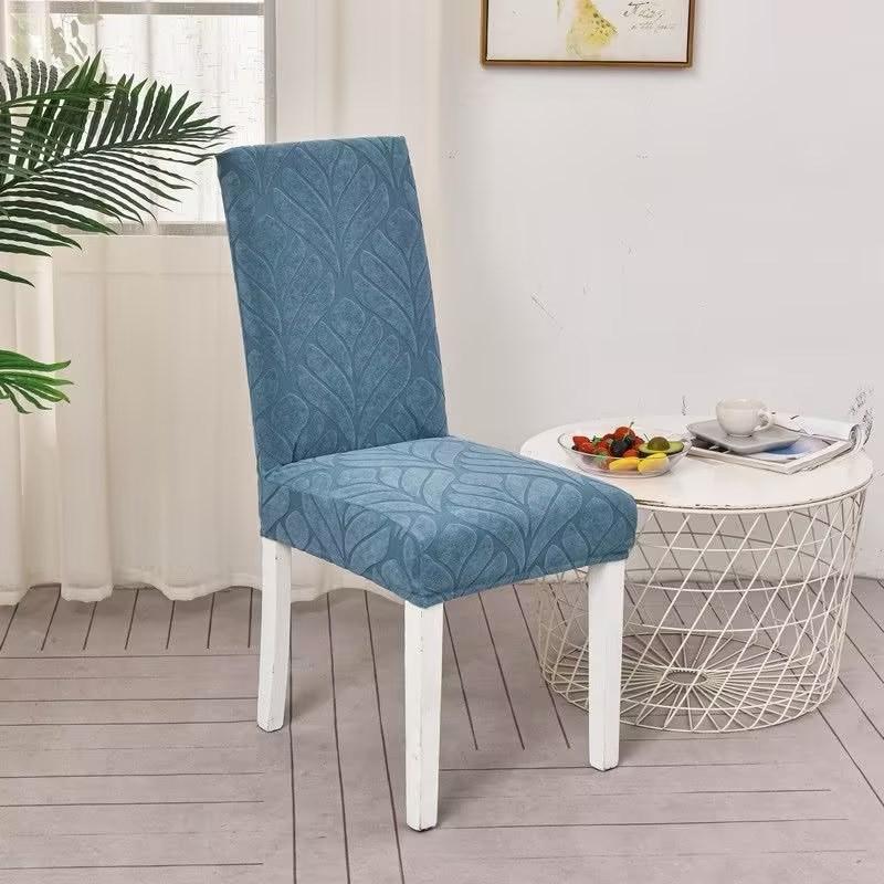 

1/2/4/6 шт. Эластичные чехлы на обеденные стулья, однотонные жаккардовые чехлы на стулья, защита от грязи, универсальные простые чехлы на сиденья, свадебный чехол для стула 6pcs