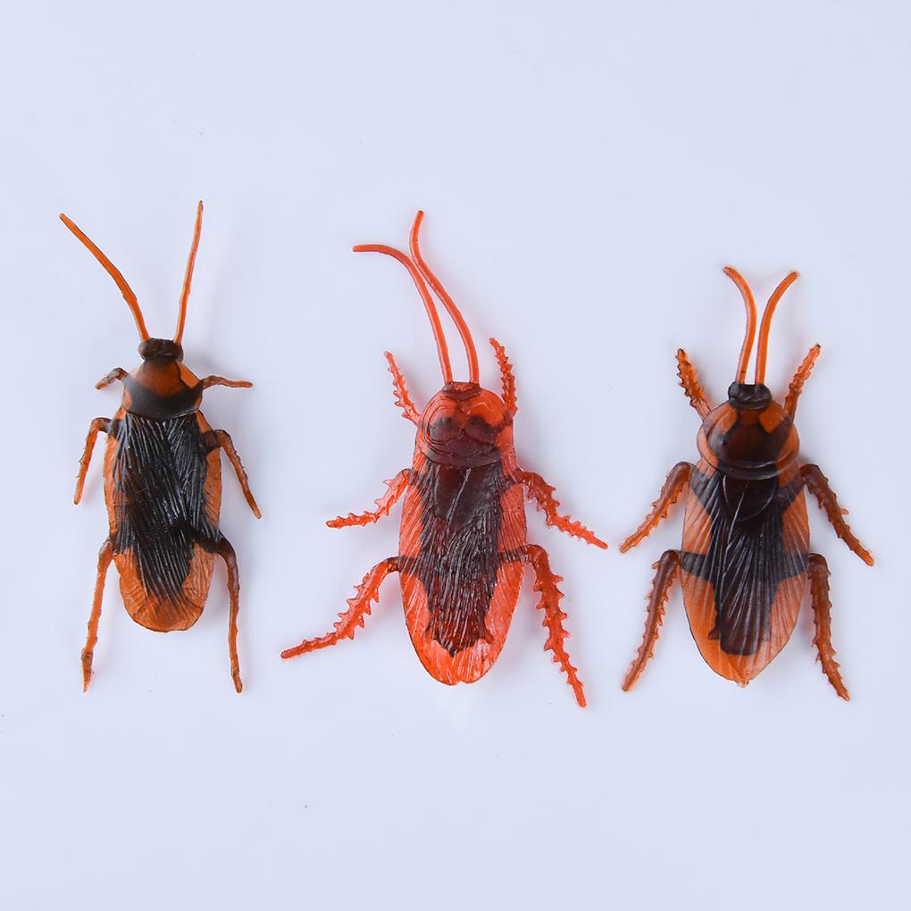10pcs Simulation Artificial Tricky Joke Toys Halloween April Fool's Day Shock Scary Insects