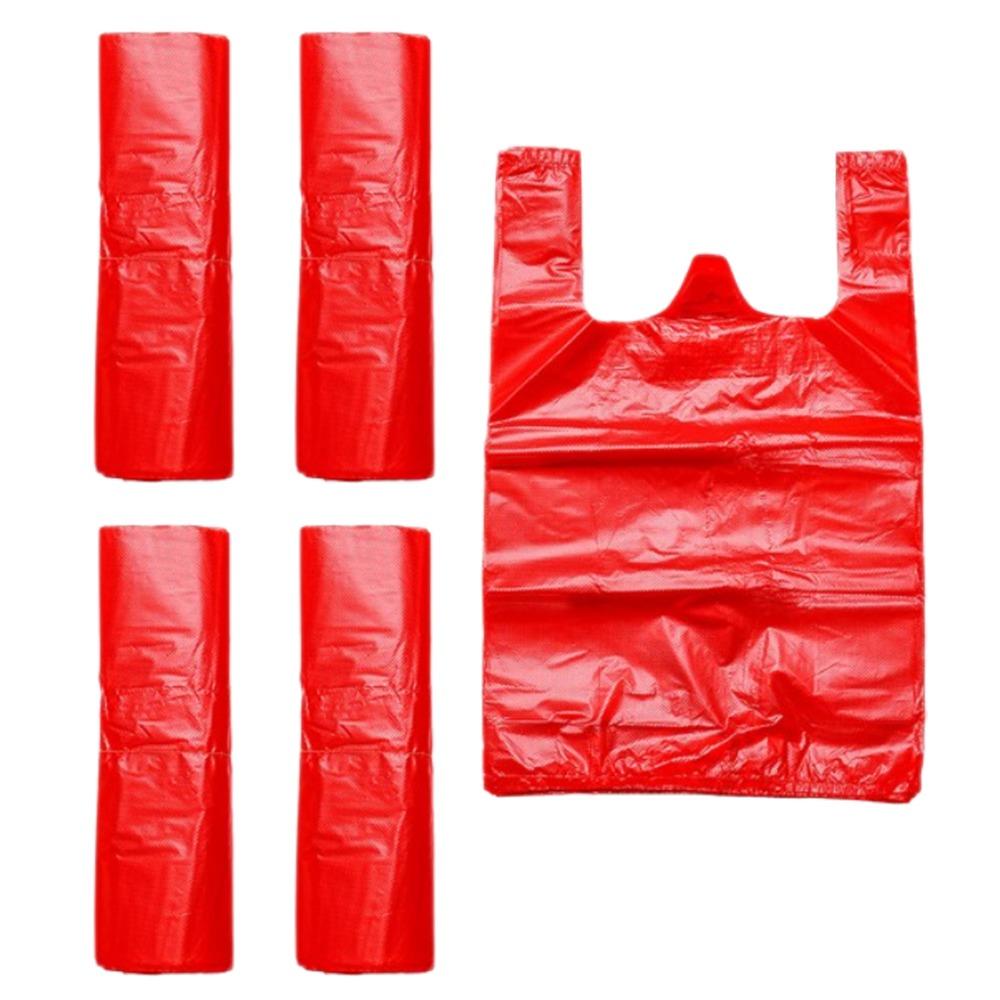 

200pcs 50*32cm Heavy Duty Trash Bags Plastic Garbage Storage Bag Plastic Garbage Bags Home Use красный