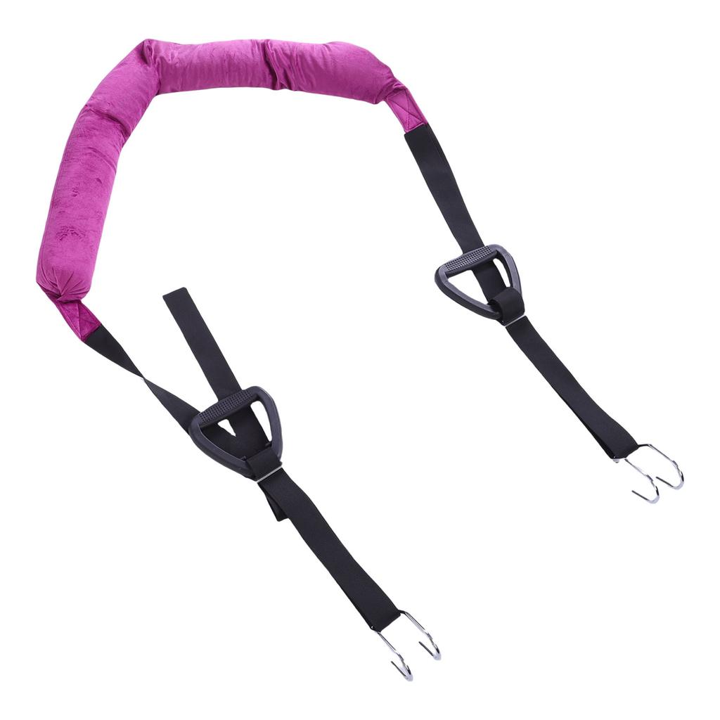 Écarteur de traction dorsale suspendu Conception confortable à double crochet Sangle réglable pour étirement de la taille, du dos et des jambes
