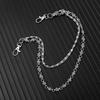 A Harajuku-Style Street Hip-Hop Denim Chain, Personalized Punk-Style Double-Layer Waist Chain, Unisex Accessory