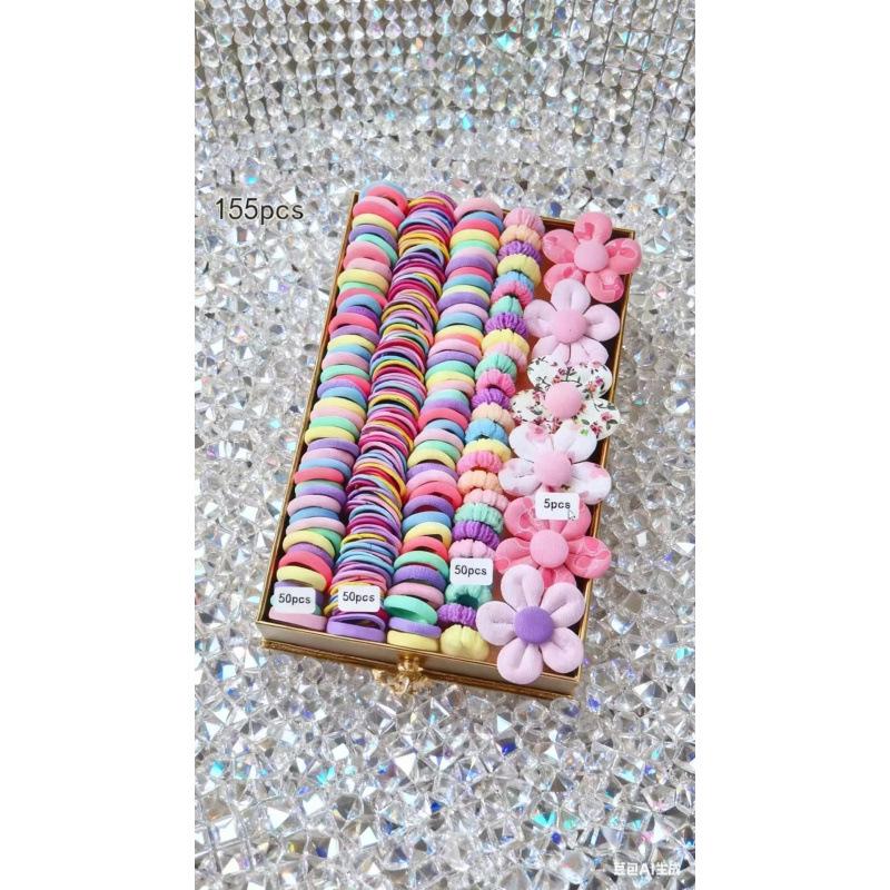 Princess Hair Accessories Set: Baby Hair Ties, Girls Hairpins & Clips Gift Box