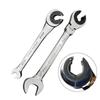 1Pc Ratcheting Wrench Set with Open Flex-head Metric Tubing Combination Wrench Tubing Ratchet Wrench 8-30mm Size Available