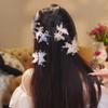 New Rhinestone Butterfly Small Grab Clip for Women Sweet Temperament Tie Hair Shark Clip Fashion Girl Hair Accessories
