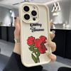 Red Rose Is Suitable for Iphone16pro Mobile Phone Case Apple 15 Foreign Trade 1413promax New 12x11.