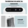 Mini Cold Airconditioner Fan 2-Speed 1800mHA Humidifier Mist Cooler USB Charging 500ml Water Tank Cooler for Home Office Dorm