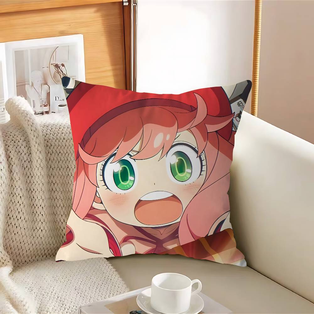 

S-Spy X Аниме F-Семья A-Аня Наволочка Съемная Моющаяся Наволочка – Всесезонный Мягкий Лен 12x12Inch