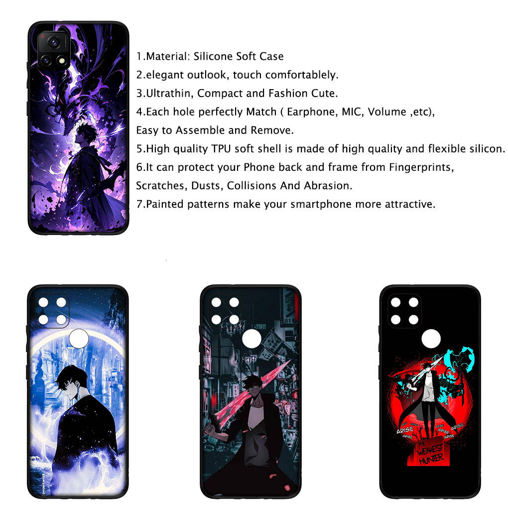for Samsung Galaxy S25 S24 S23 iPhone 17 16 15 Xiaomi Redmi Note 14 13 12 11 Plus Pro Max XR Phone Case Comics Solo Leveling Arise OPPO Huawei Cover