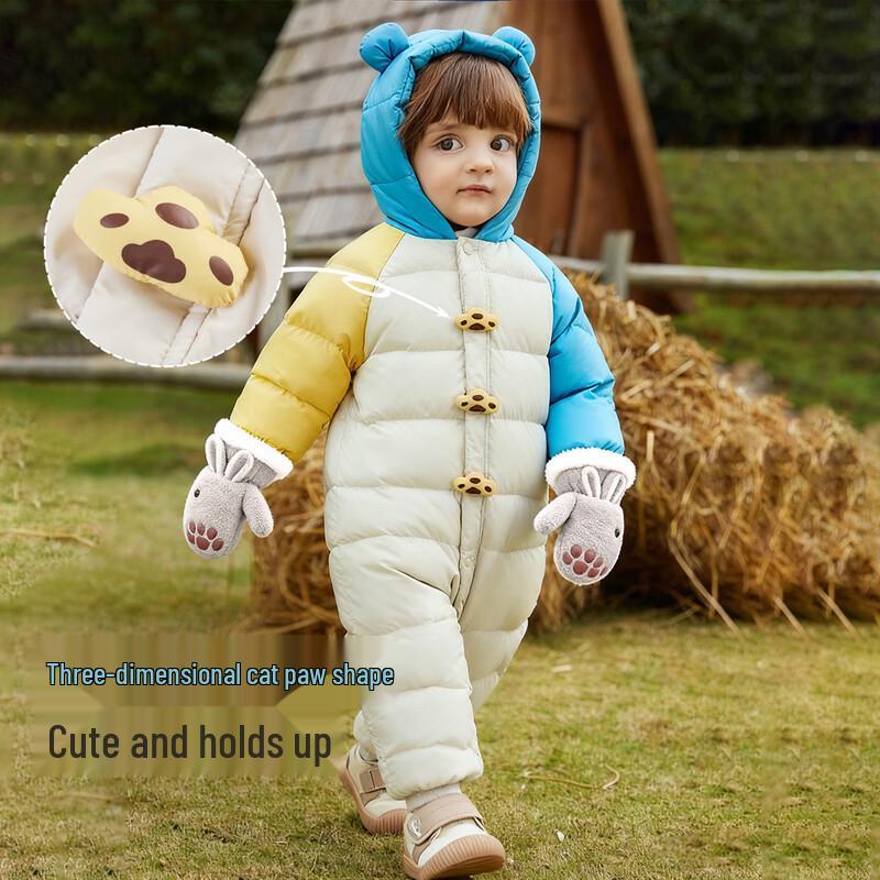 ASK JUNIOR Унисекс Детский пуховый комбинезон 90cm