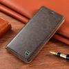 Genuine Leather Flip Case LG V60 ThinQ V50 G8 G7 K40S Stylo 2 With Magnetic Shockproof Stand