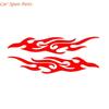 Y4UA Reflective Flame Car Decals Stickers for Scratch Hiding Increased Safety 1 Pair