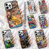 Street Graffiti Malerei Weiche Handyhülle für iPhone 17 Air 16e Pro max 15 Pro 13 14 Plus 11 12 MagSafe Magnetische Hülle