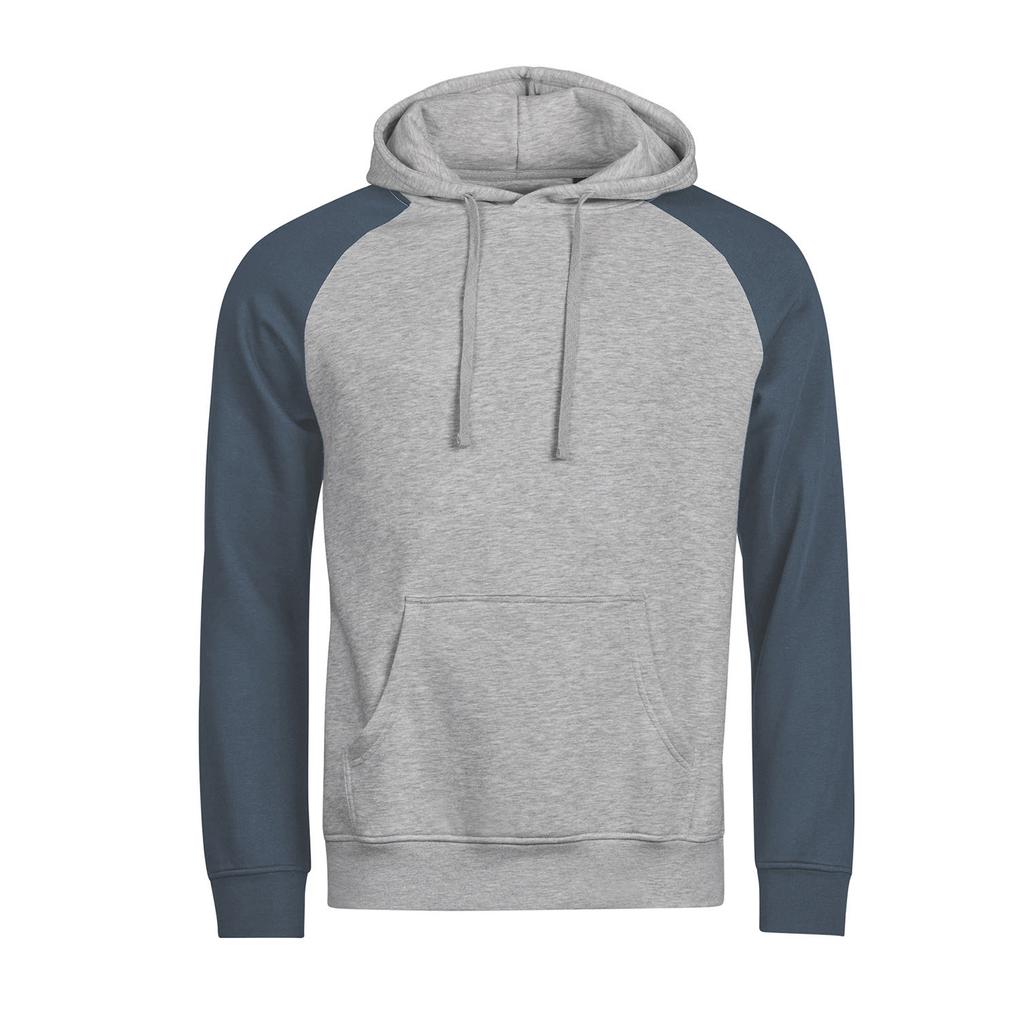 Tee Jays Mens Unlabeled Two Tone Hoodie