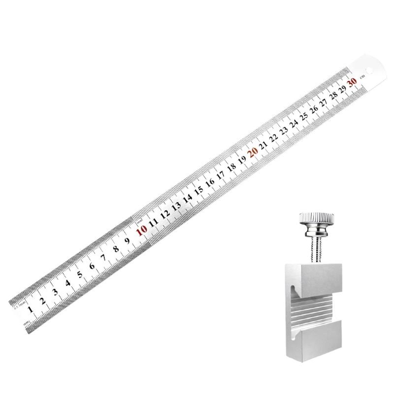 Carpenter Layout Measuring Tool Multiple Scale Marking and Rustproof Stainless Steel for Workshop Use