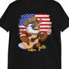 USA Flag T-Shirt: American Bald Eagle Tee