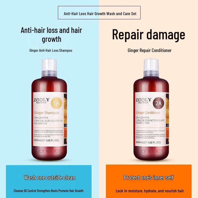 Zhuolanya Ginger Anti-Hair Loss Shampoo & Conditioner Set