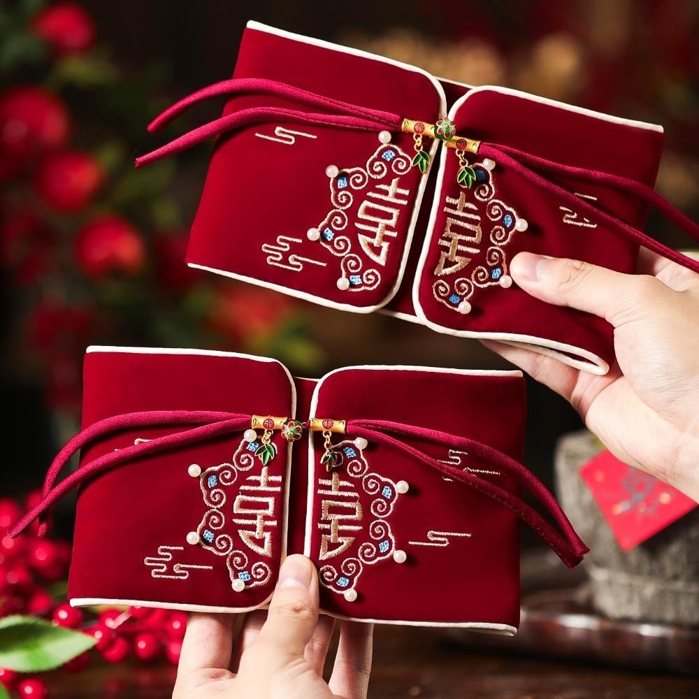 Embroidery Design Money Packet Handmade Best Wishes Envelope Wedding Envelope  Chinese New Year