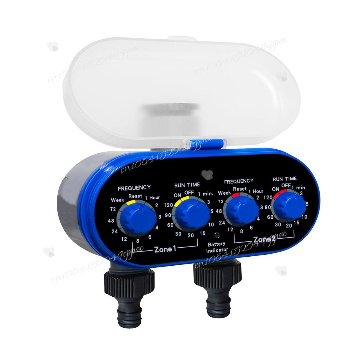 Dual-channel automatic irrigation and watering timing controller, intelligent  controller, garden solenoid valve control