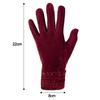 Velvet Gloves New Thick Velvet Gloves Solid Color Furry Warm Mitts Women Gloves Autumn Winter Full Finger Mittens Women Gloves