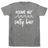 Ocean Air Salty Hair  Beach Please Boat Hair Don't Care Toes In Sand Tee Unisex T-Shirt