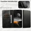 SUTENI For iPhone 17 Pro Case PU Leather Wallet Stand Magnetic Closing Phone Cover