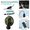 Hipacool Car Fan Cooler Rear Seat Ventilador USB Freshener Portable Air Conditioner Cooler Auto Ventilator 5Blades 3 Gear Wind