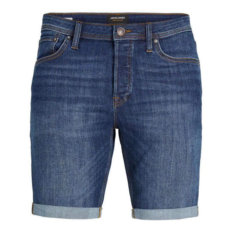 Мужские джинсовые шорты-бермуды синего цвета с манжетами JACK & JONES ...