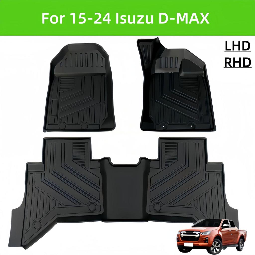 Isuzu D-MAX RHD/LHD 3D TPE Floor Mat (2015-2024)