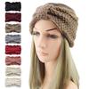 Turban Headwrap Winter Knitted Headband Ear Warmer Bow Twist Hair Band Soft Crochet Headband