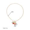 Hot Sale Strawberry Necklace for Women 18K Gold Plated Stainless Steel Layered Choker Ins Viral Light Luxury Jewelry