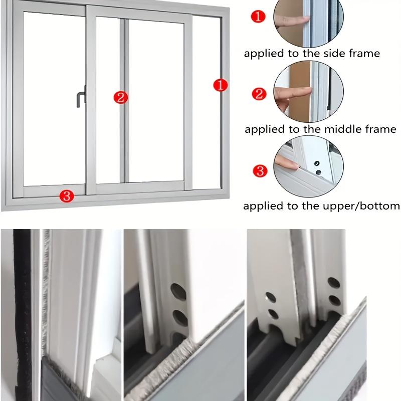 Self-Adhesive Door Window Sealing Strip,Draft Stopper with Adhesive Backing for Aluminum Alloy Windows Wooden Doors, Collision Prevention Seal Strip