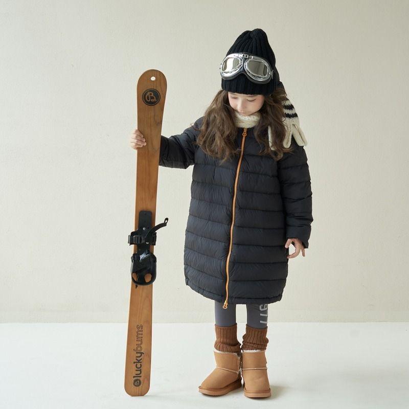 Girls Padded Cotton Clothes New Winter Clothes Princess Down Cotton Jacket Coat Mid-Length Cotton-Padded High Quality Jacket