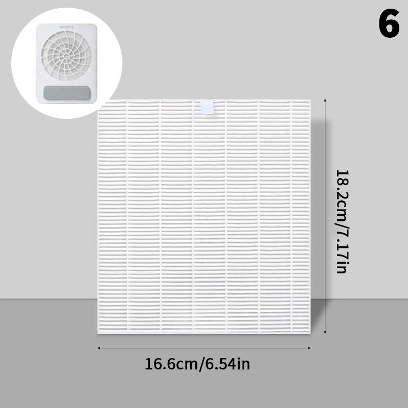 Brushless Nail Dust Extractor Filter - Replacement Filter for Nail Vacuum Cleaner Manicure Screen Plate Nail Dust Collector