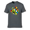 2024 Fun Unisexs High Quality Rubiks Cube T Shirt Casual T Shirt Unisex 100 Cotton Short Sleeve Vintage Big Size Quality Tops Tees