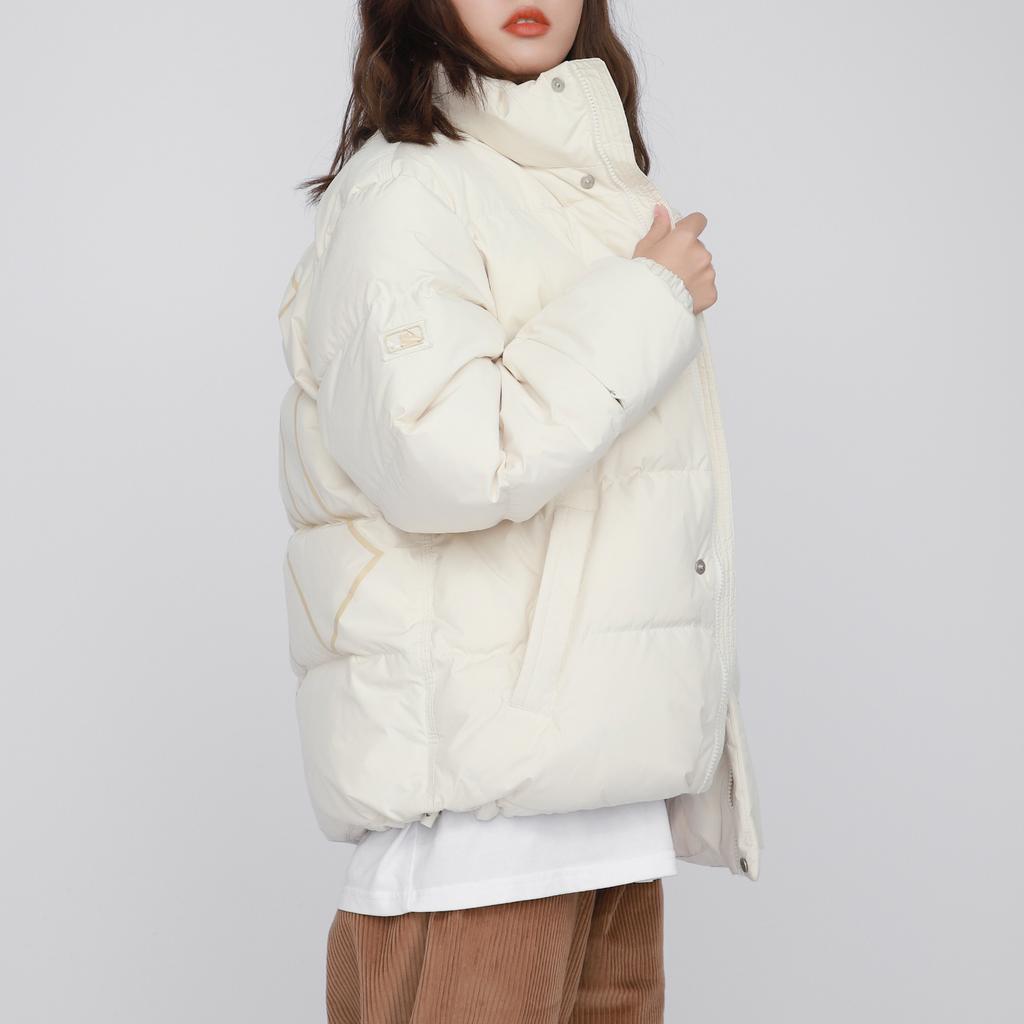 MLB Down Jacket Short Unisex Milk White 3ADJB0116-50CRS