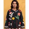 Cardigan Floral Boho Jachetă Femei Doamne Colorată Gât Rotund Buzunare Aplicare Imprimare Digitală Paltoane Largi Îmbrăcăminte Exterioară Zilnică Navetă 2026