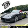 For Porsche 718 Cayman Boxster 2016 2017 2018 2019 2020 Automobile Side Bumper Radiator Body Vent Grille Decoration Accessories