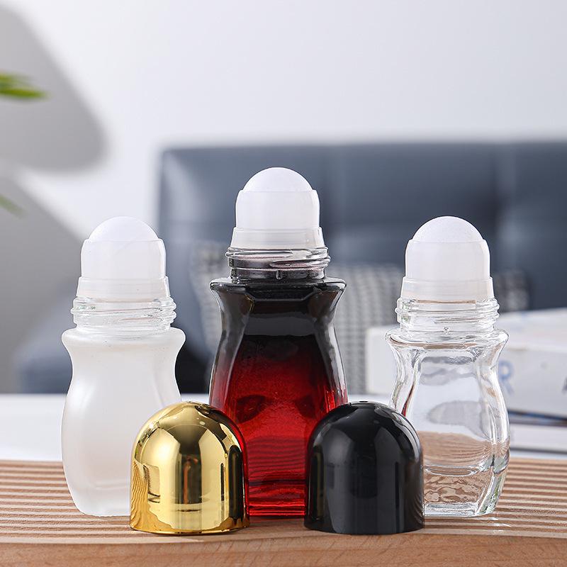 50ml Frosted Glass Rollerball Bottle for Essential Oils and Serums