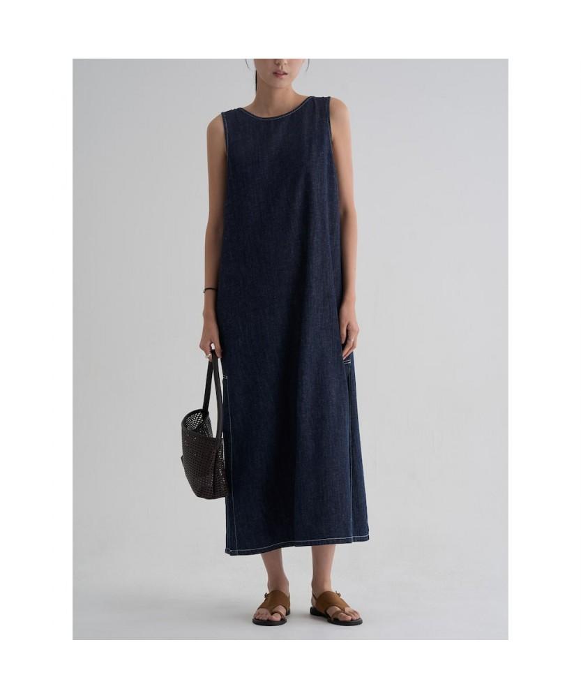 8seconds Denim Sleeveless Dress Navy