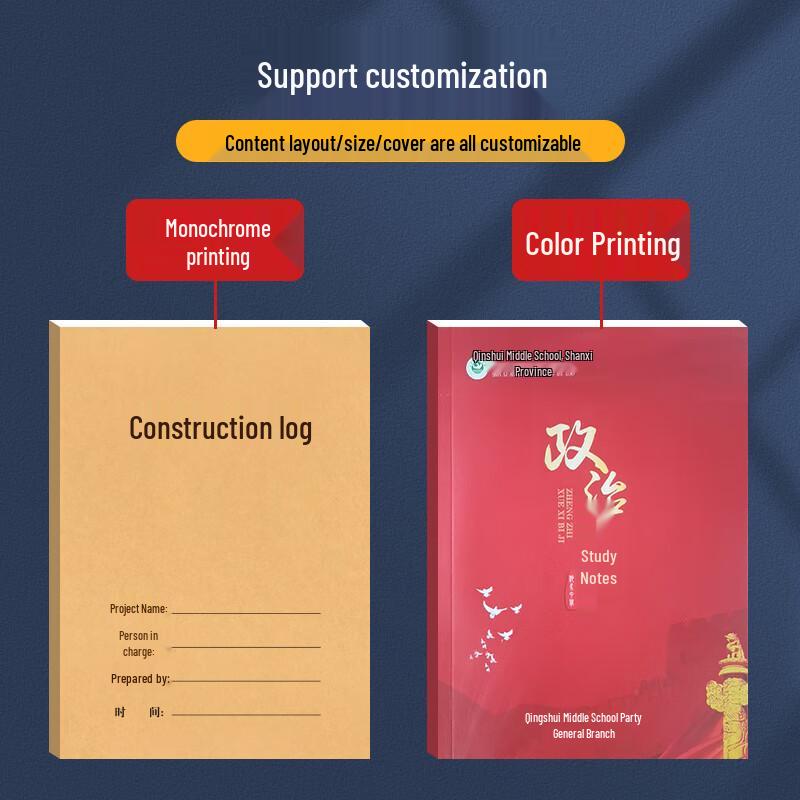 SIMAA A4 Thickened Construction Logbook, 10-Pack