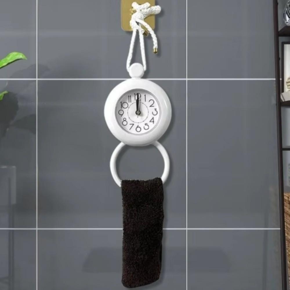 Nylon Lanyard Bathroom Clock Silent Movement Hanging Watch Wall Mounted Clock Office Decor