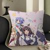 Cute Nekopara Personalized Picture Text Home Decorative Pillows Household Gifts 45X45Cm