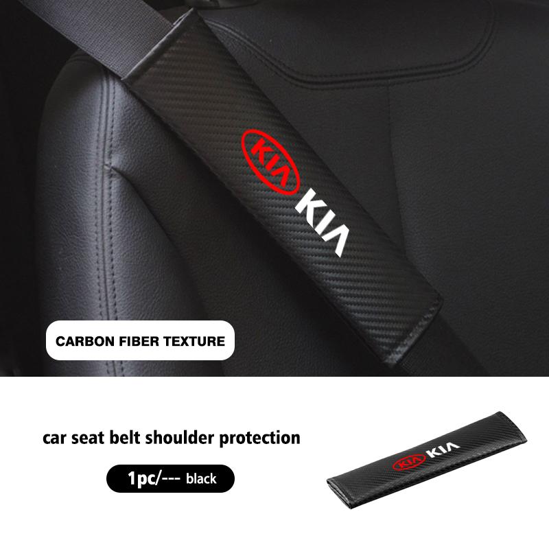 For KIA Car Seat Belt Leather Safety Shoulder Cover Protection Pad Ceed Sportage Rio K5 K2 Optima Cerato Venga Sedona