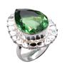 Green Garnet Gemstone Ethnic Handmade Antique Design Ring US Size-8.25 Z 112