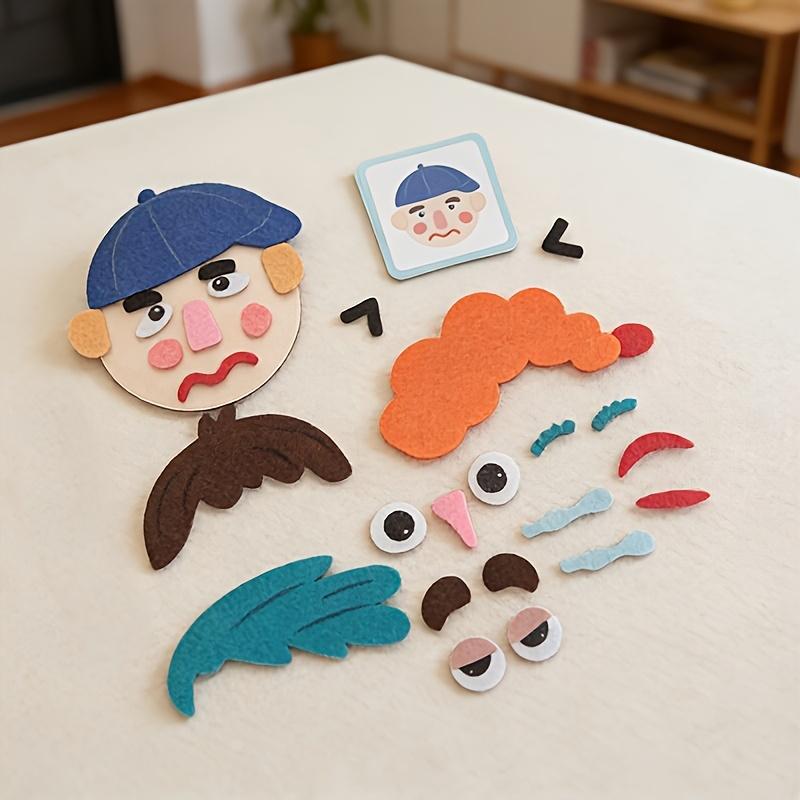 Children's Creative Cartoon Face-Changing Game Toy, Fun Expressions, Parent-Child Interactive Educational Toy