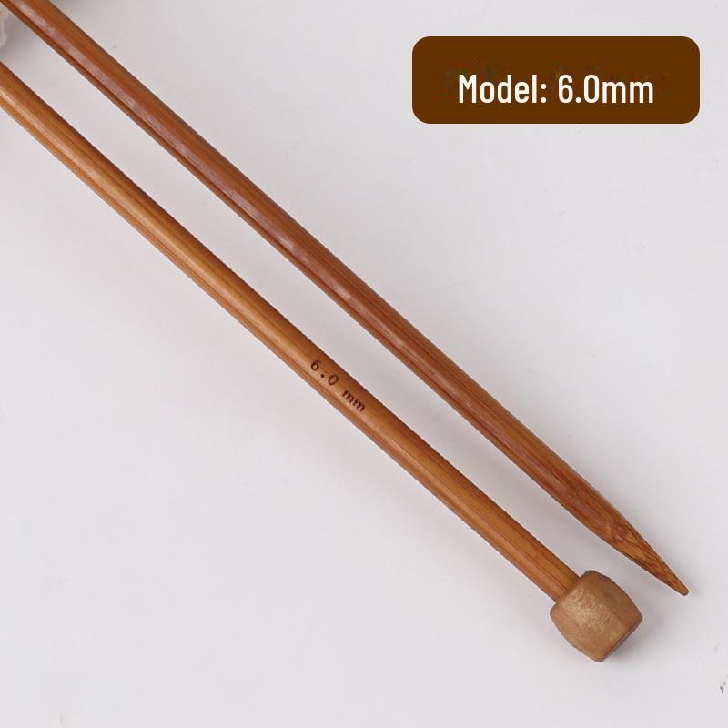 Carbonized Bamboo Single Head Sweater Needle Set for Hand Knitting