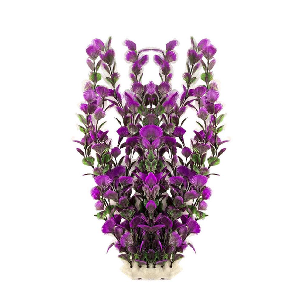 38cm Aquarium Plastic Plants Soft Artificial Fish Tank Decor Low Maintenance for Freshwater/Saltwater Tank Aquascaping Ornament