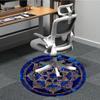 1pc Mandala Design Office Round Area Rug, Under Office Chairs Bedroom Living Room Home Decor, Room Deco