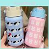 Kids Cartoon Dog Rabbit 316 Stainless Steel Insulated Bottle With Straw For School And Travel