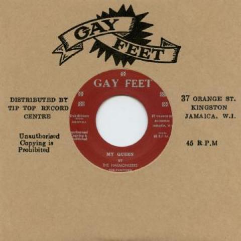 

7inch Record HARMONIZERS / VALENTINES - My Queen / Blam Blam Fever (Gunfeve DSRSP722 Gay Feet/Dub St 1967 Japan Reggae, Ska & Dub